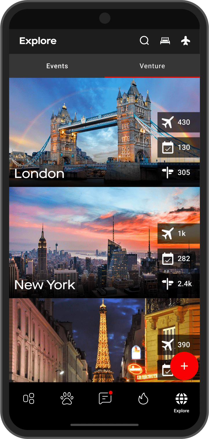 Scruff app, venture.